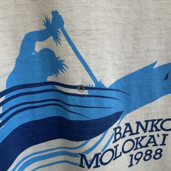 Vtg Crazy Shirts Hawaii Shirt Mens Large Bankoh Molokai 1988 Single Stitch USA - Picture 8 of 16